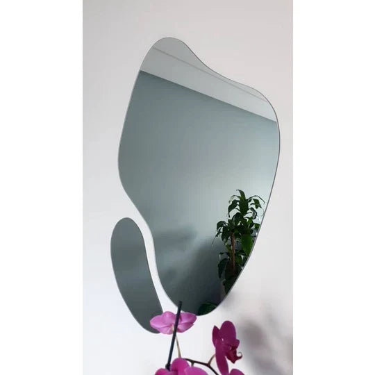 Espelho Orgânico Grande Elegance – Decorativo Abstrato Futurista (Kit com 2 Peças) – Liquidação