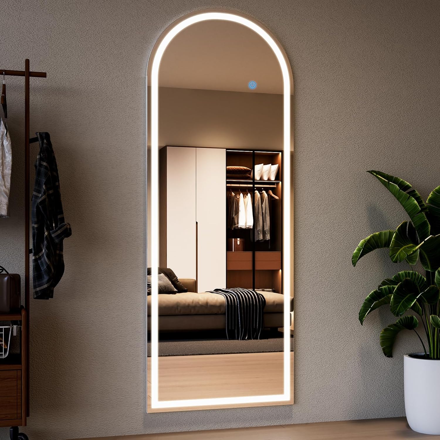 Espelho Pinterest com LED TOUCH – Esmerilado 170x70 cm – Liquidação