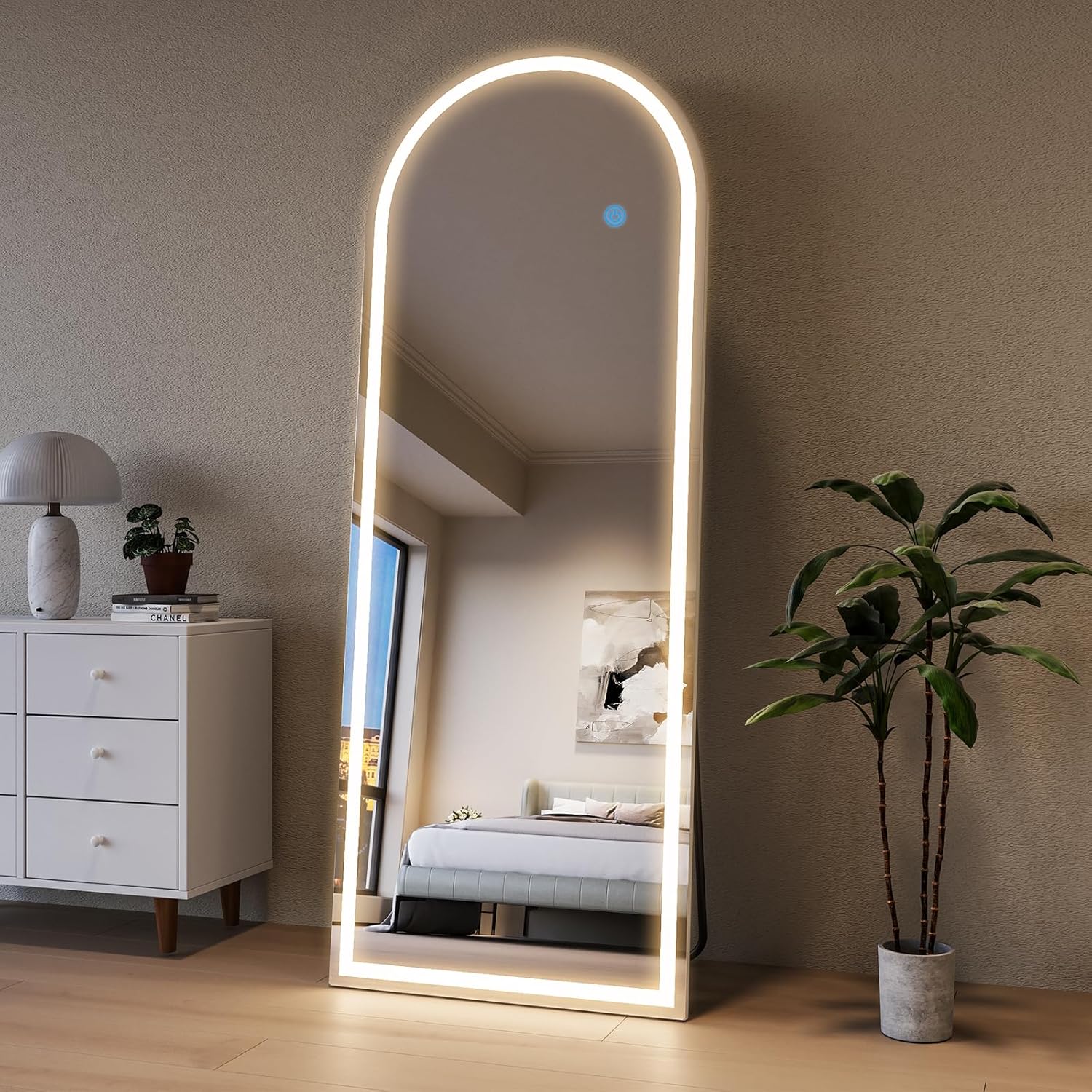Espelho Pinterest com LED TOUCH – Esmerilado 170x70 cm – Liquidação