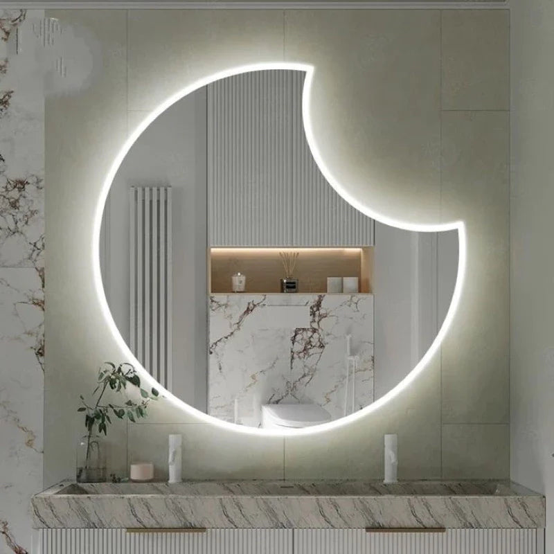 Espelho de Parede LED Orgânico Decorativo 60x60 – Liquidação