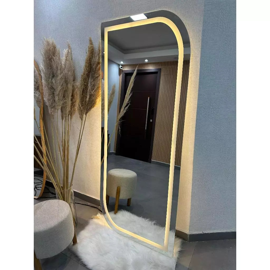 Espelho Orgânico EL24 de Corpo Inteiro 170x70 cm Pulido com LED Esmerilado – Liquidação