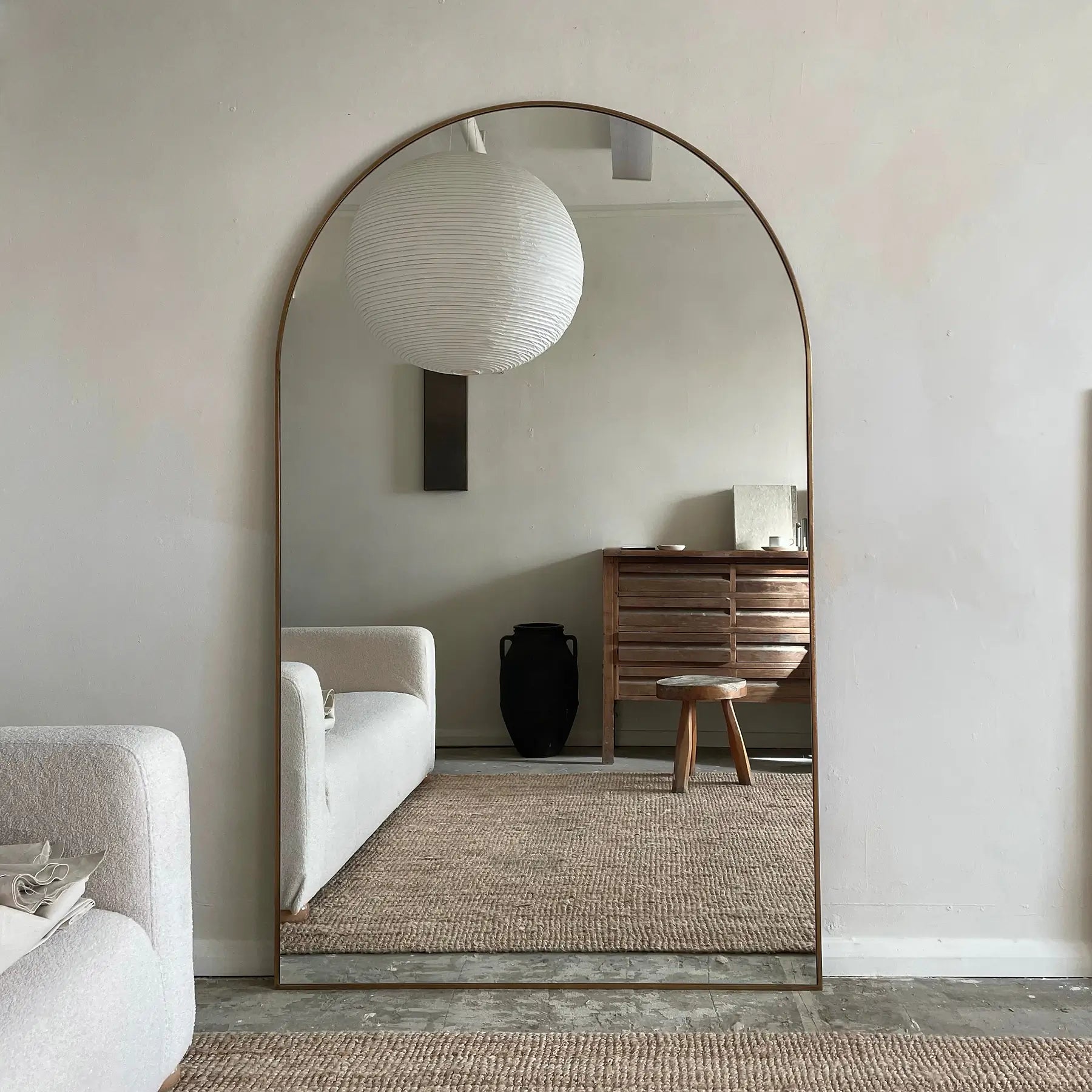 Espelho Pinterest Grande Moderno com Moldura Dourada 180 cm x 119 cm – Liquidação